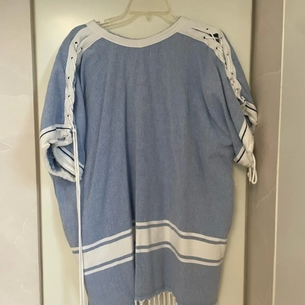 KOZA Melissa Textured Cotton Caftan Tunic Size Large - Picture 12 of 14